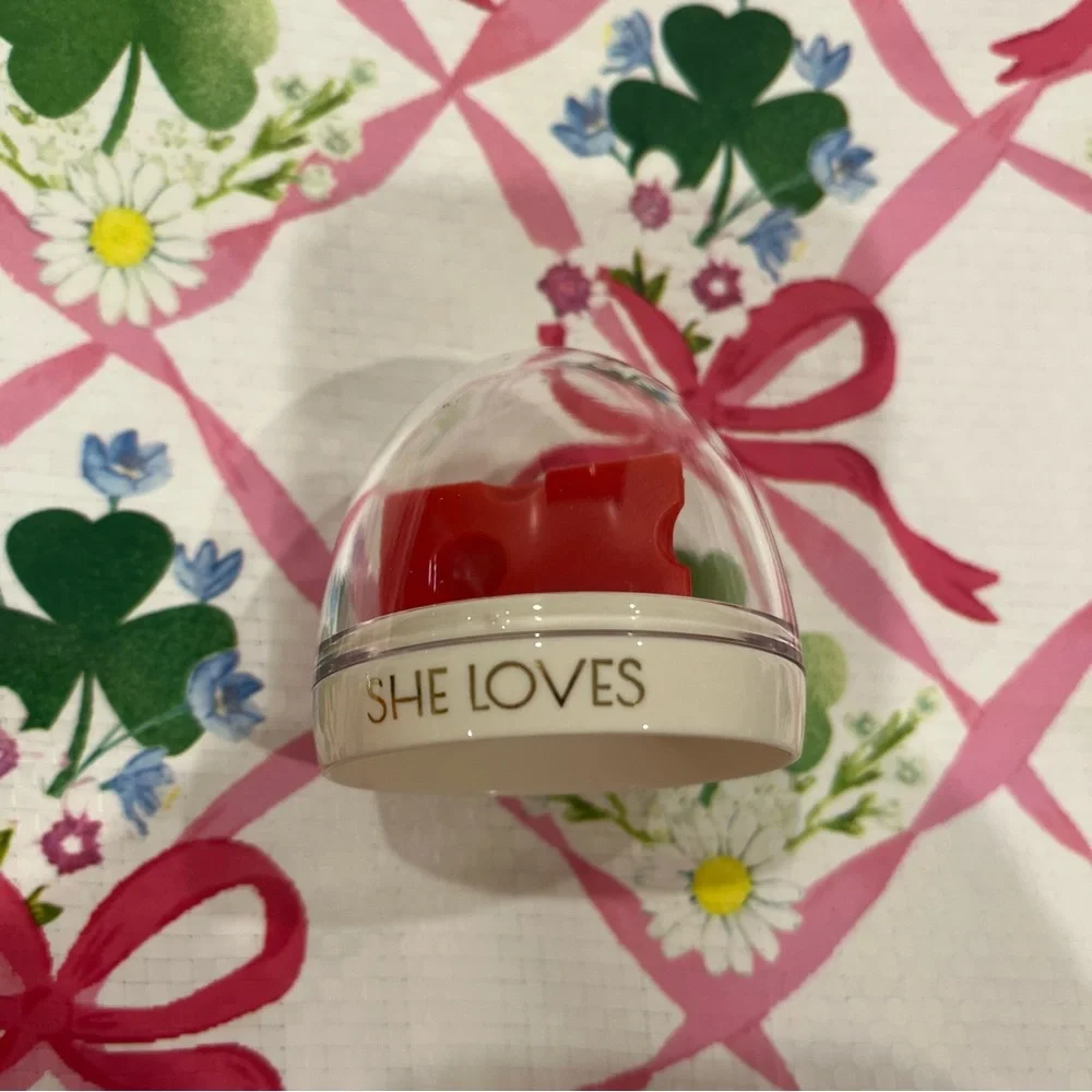Red Cheese-Shaped Lip Balm